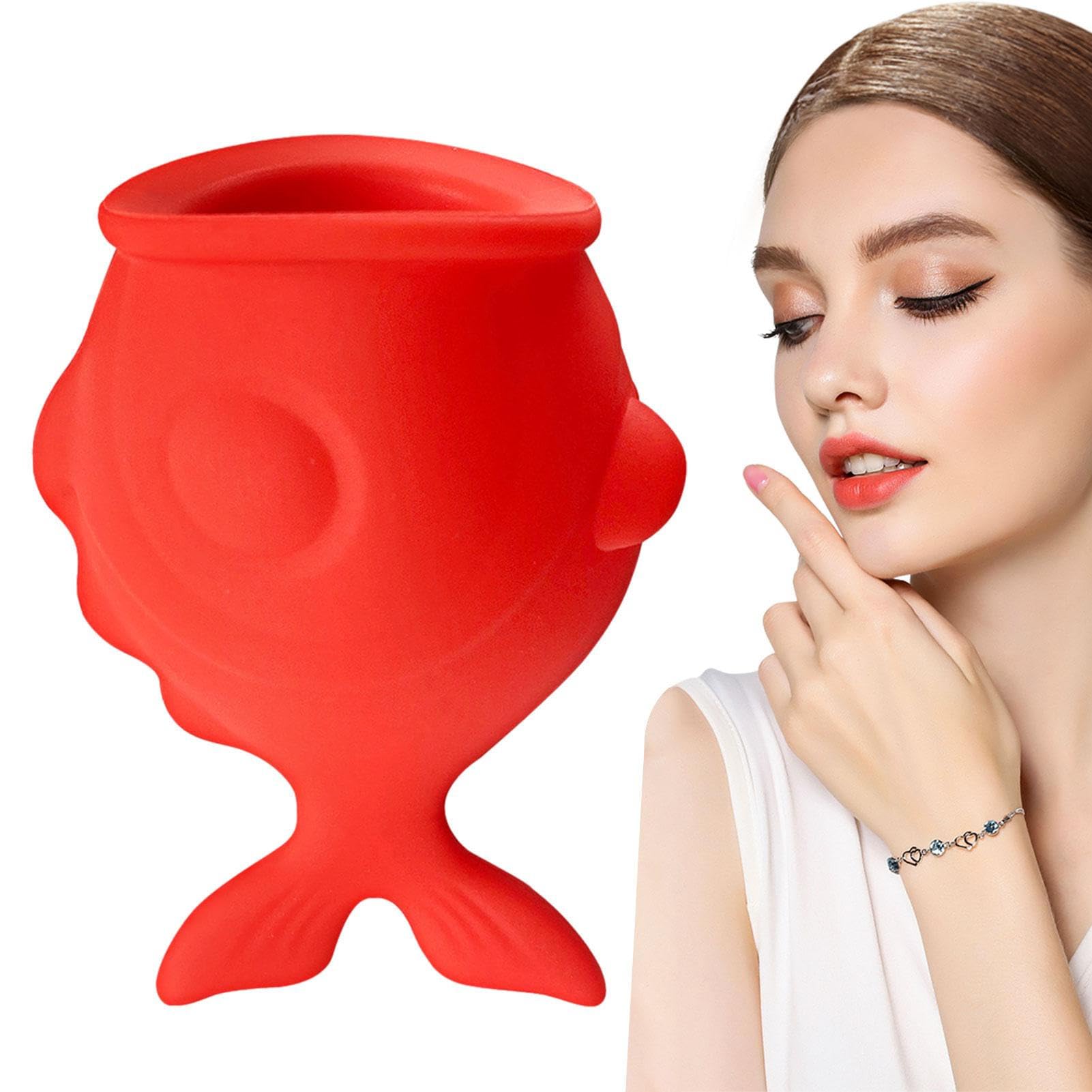 Moonyan Dispositivo silicona para realzar los labios en forma - Herramienta relleno ventosa labios larga duración
