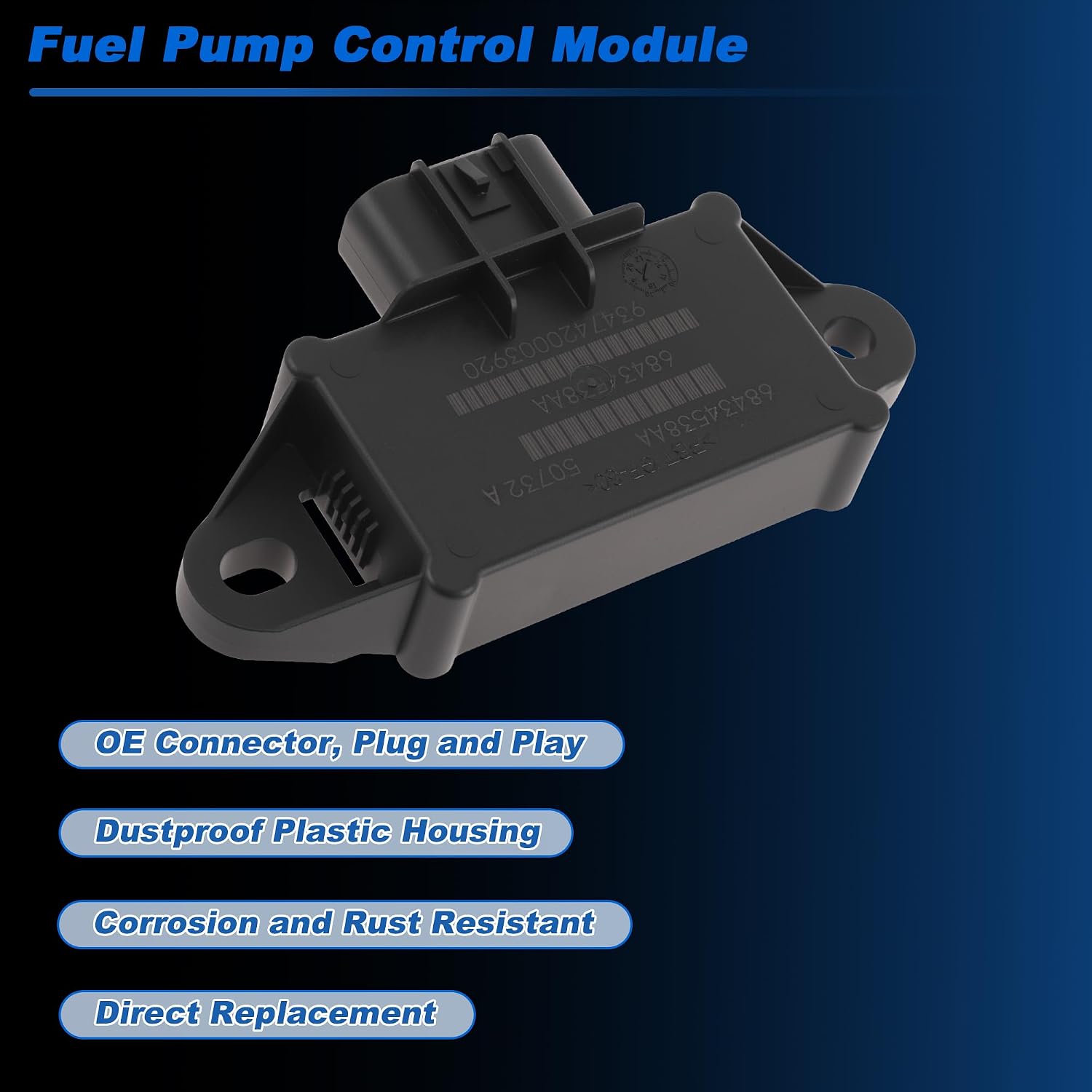 No.68434538AA Fuel Pump Control Module for Chrysler Pacifica 2019-2025 Fuel Pump Module Fuel Pump Flow Control Module