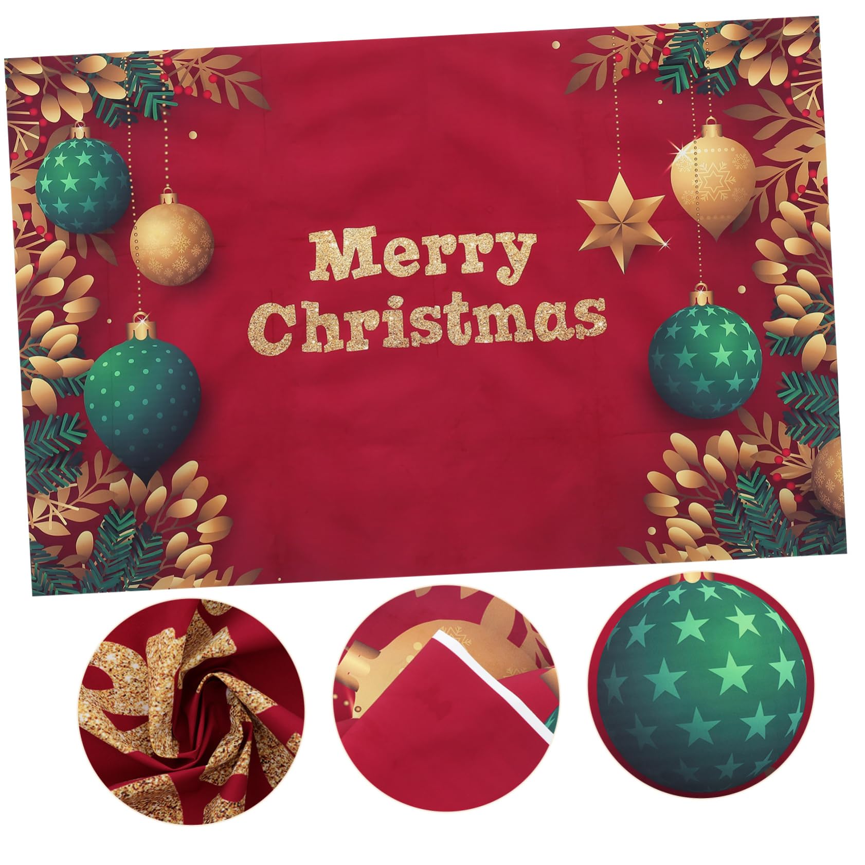 HOMSFOU 5pezzi Sfondo Natalizio Decorativo Per Fotografia Striscione Da Parete Con Atmosfera Festiva Per Decorazioni Domestiche e Feste Di Natale