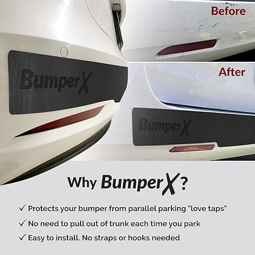 Miniatura 4 de Protector de parachoques trasero de automóvil, protector de parachoques adhesivo para automóviles, tira protectora de goma resistente para Tesla