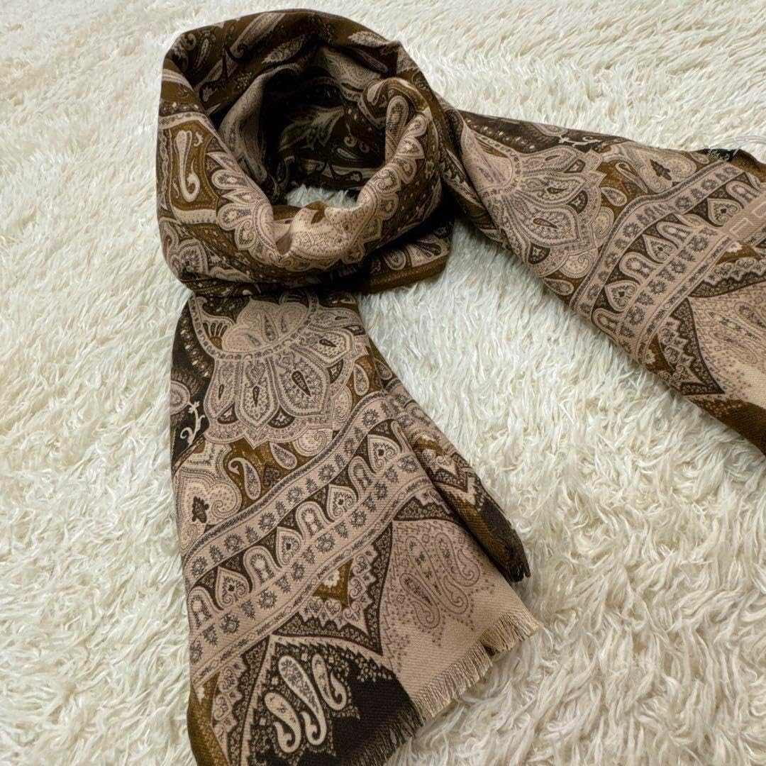 ❤ETRO❤大判スカーフ エトロ ETRO STOLE中古 ETRO エトロ シルク