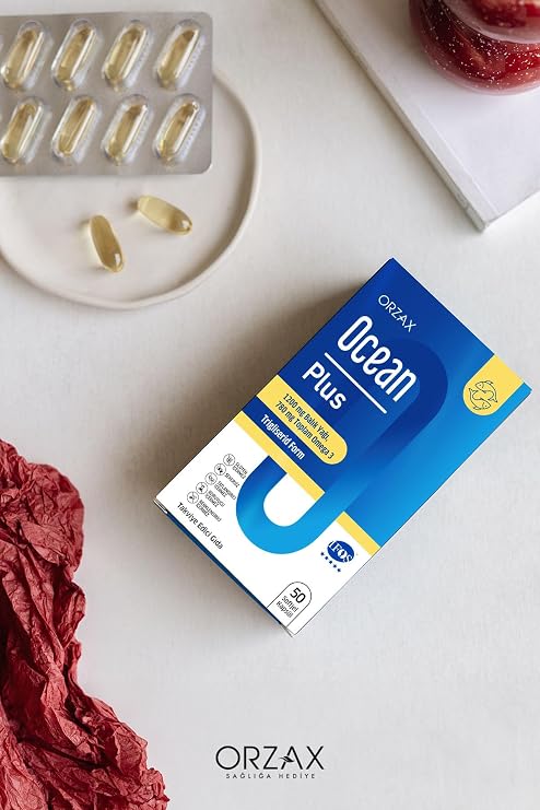 Ocean Plus Omega 3 1200 mg Balık Yağı, 50 Kapsül, 2 Adet