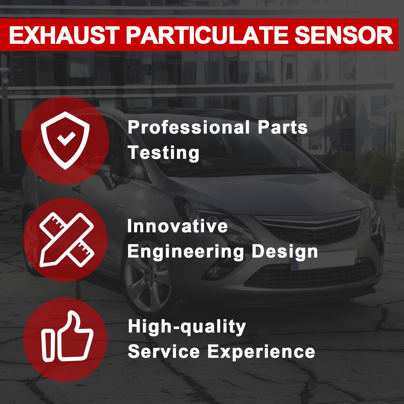 Sensor de NOX Flydida, sensor Lambda, sensor PM para coche, sensor de partículas diésel, compatible con Zafira C Tourer 1.6 2.0CDTi 2011- Cascada 2013- # 55487677, 55501897, 0281006540, 0281007129