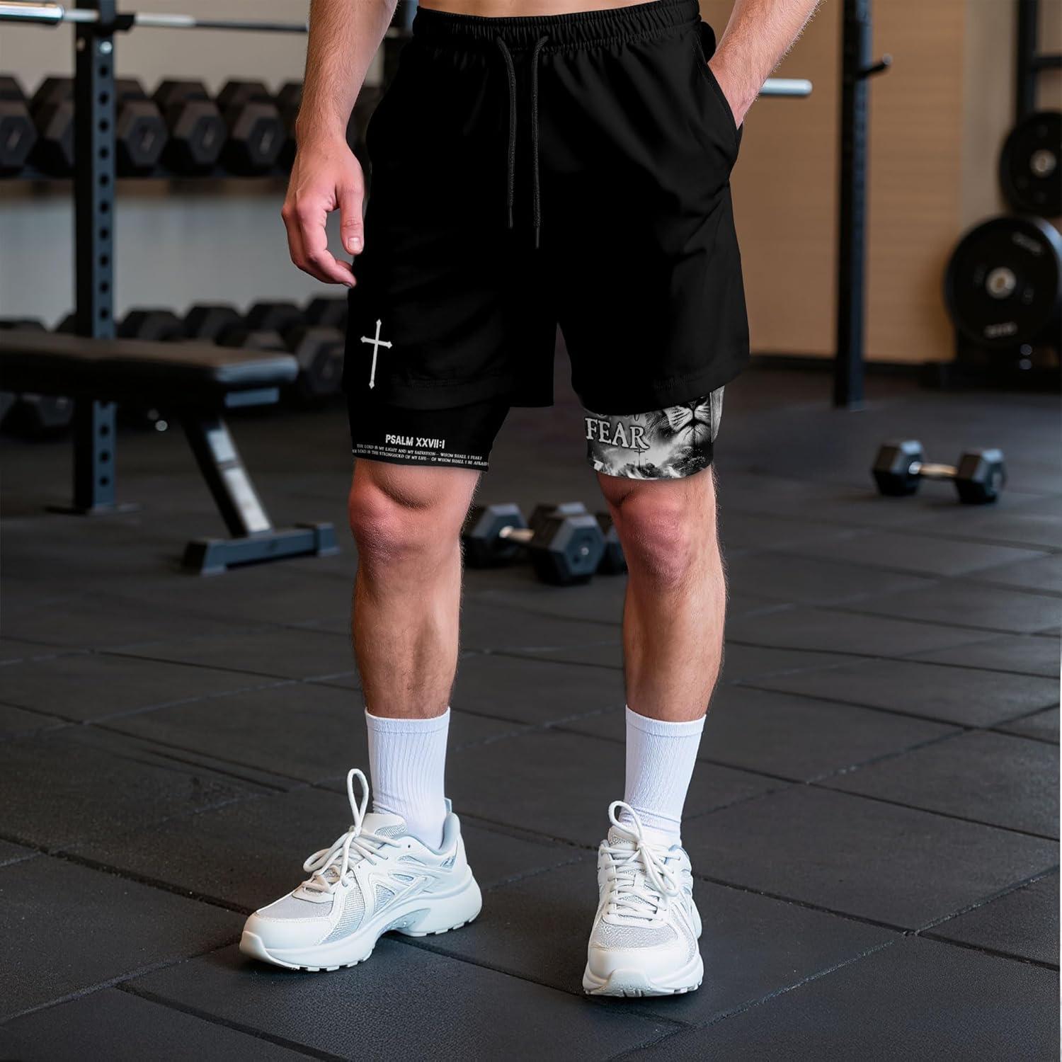 Work Out Shorts Gym for Men, Mens Shorts with Liner, Mens Gym Clothes