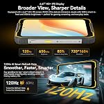 Blackview Rock 2 Pro 5G Rugged Phone Android 16, 15000mAh/33W Dual 400LM Camping Light, 32GB+256GB/2TB Rugged Smartphone Unlocked Gemini AI, 16MP+13MP 6.67" 2.4K 120Hz Glove Mode/NFC