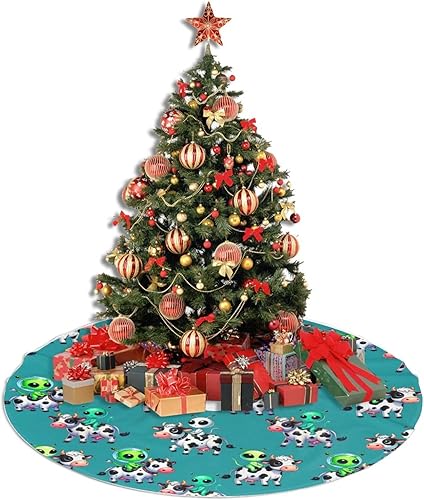 Vista 58 de Cute Gingerbread Candy Christmas Tree Skirt 30 Inches Pink Santa Tree Skirts Farmhouse Xmas Tree Mat Ornaments Decorations