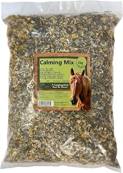 Horse Herbs Calming Mix 1kg | 100% Natural Calming Supplement for Horses & Ponies, Chamomile, Valerian Root, Equine Care