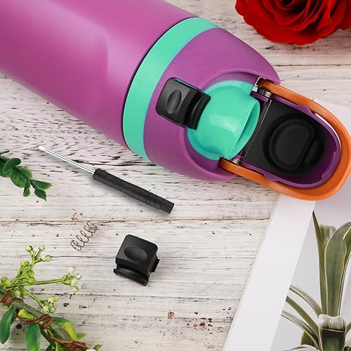Miniatura 7 de 2 botones de repuesto compatibles con Owala FreeSip de 24 onzas y 32 onzas, sin BPA, tapa de botella de agua, interruptor de empuje, tapa superior,