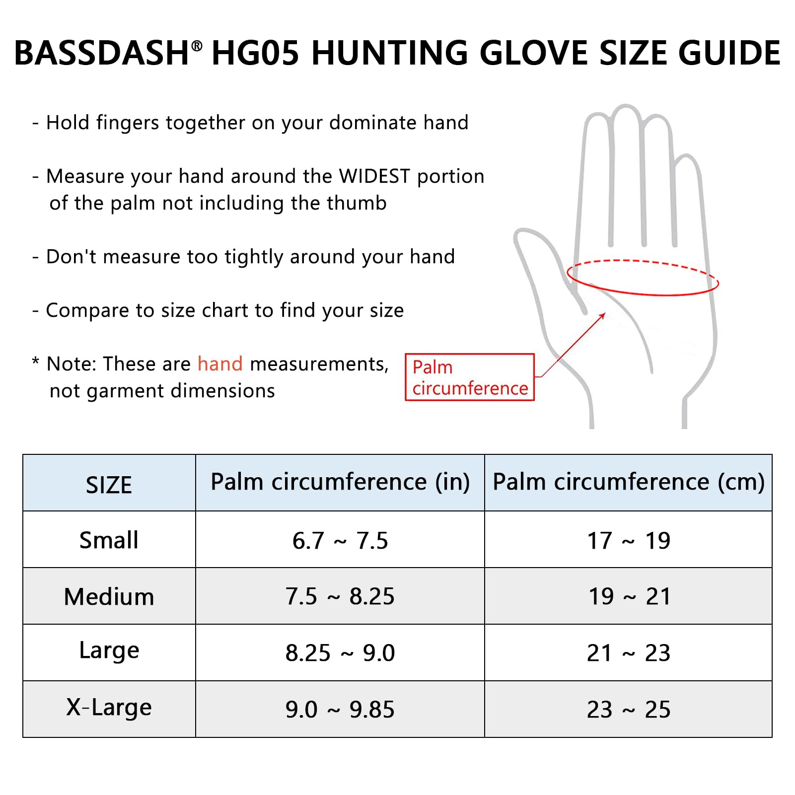 BASSDASH Guantes de caza de camuflaje para hombre, UPF 50+, ligeros, para pantalla táctil, para clima cálido, pesca, senderismo, actividades al aire libre HG01M (negro, L)
