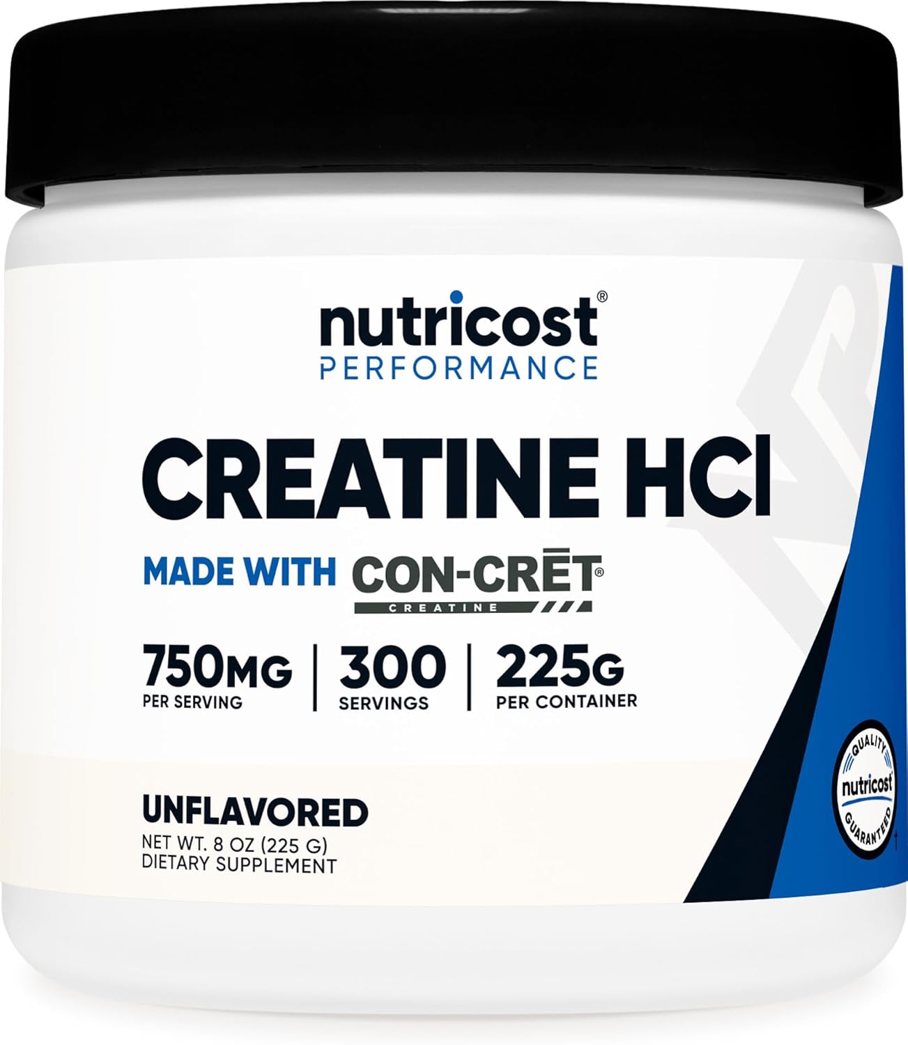 Nutricost Creatine HCl Powder (8 OZ) - Made with CON-CRET Creatine, 300 Servings