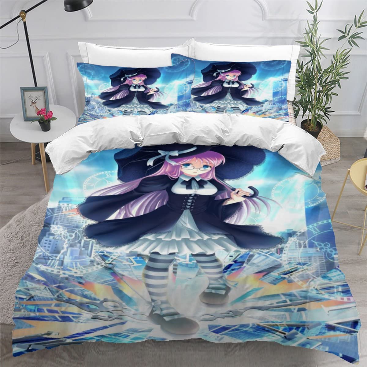 Housse de couette ultra douce 220x240 avec fermeture éclair