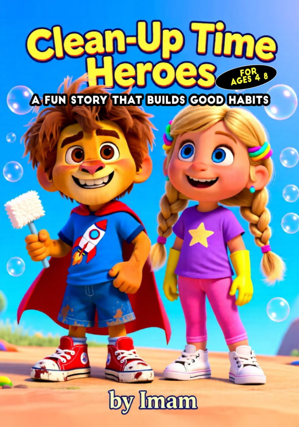 Clean-Up Time Heroes : Turning Everyday Cleaning into a Fun Superpower for Kids: A Fun Kids Story That Teaches Cleaning Habits, Responsibility, and Teamwork