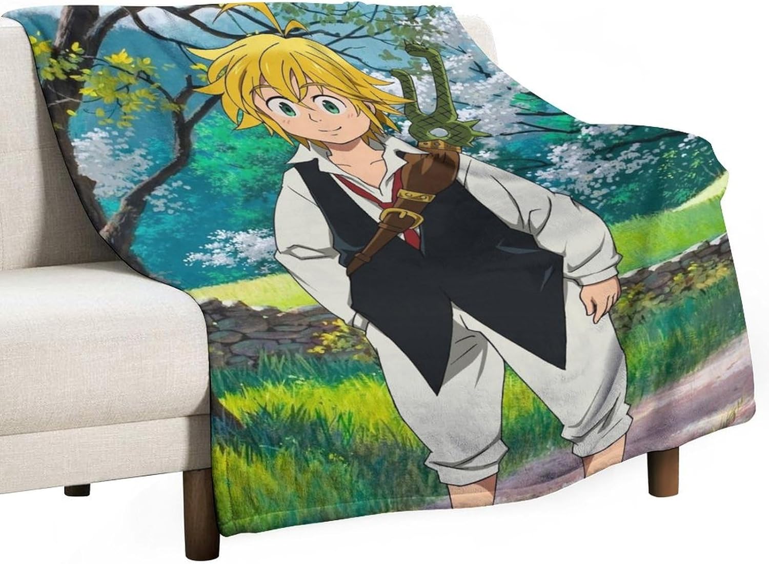七つの大罪 (19)ブランケット 夏用 冬用 漫画 毛布 シングル - 柔らかい ブランケット 洗える マイクロファイバー 軽量 も