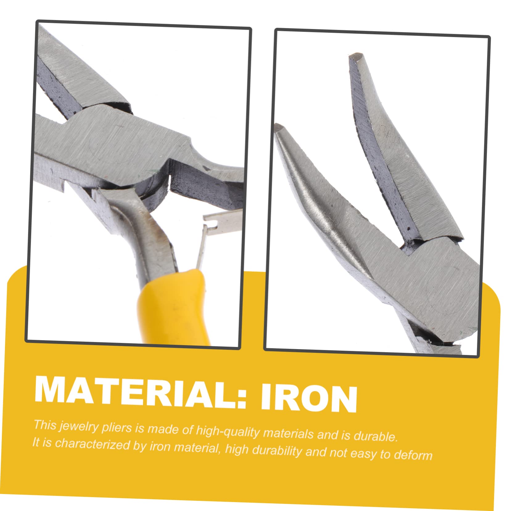 DOITOOL 6pcs DIY Jewelry Pliers for Jewelry Repairing Practical Iron Wire Cutting Tools for Crafting Earrings Necklaces Bracelets and More