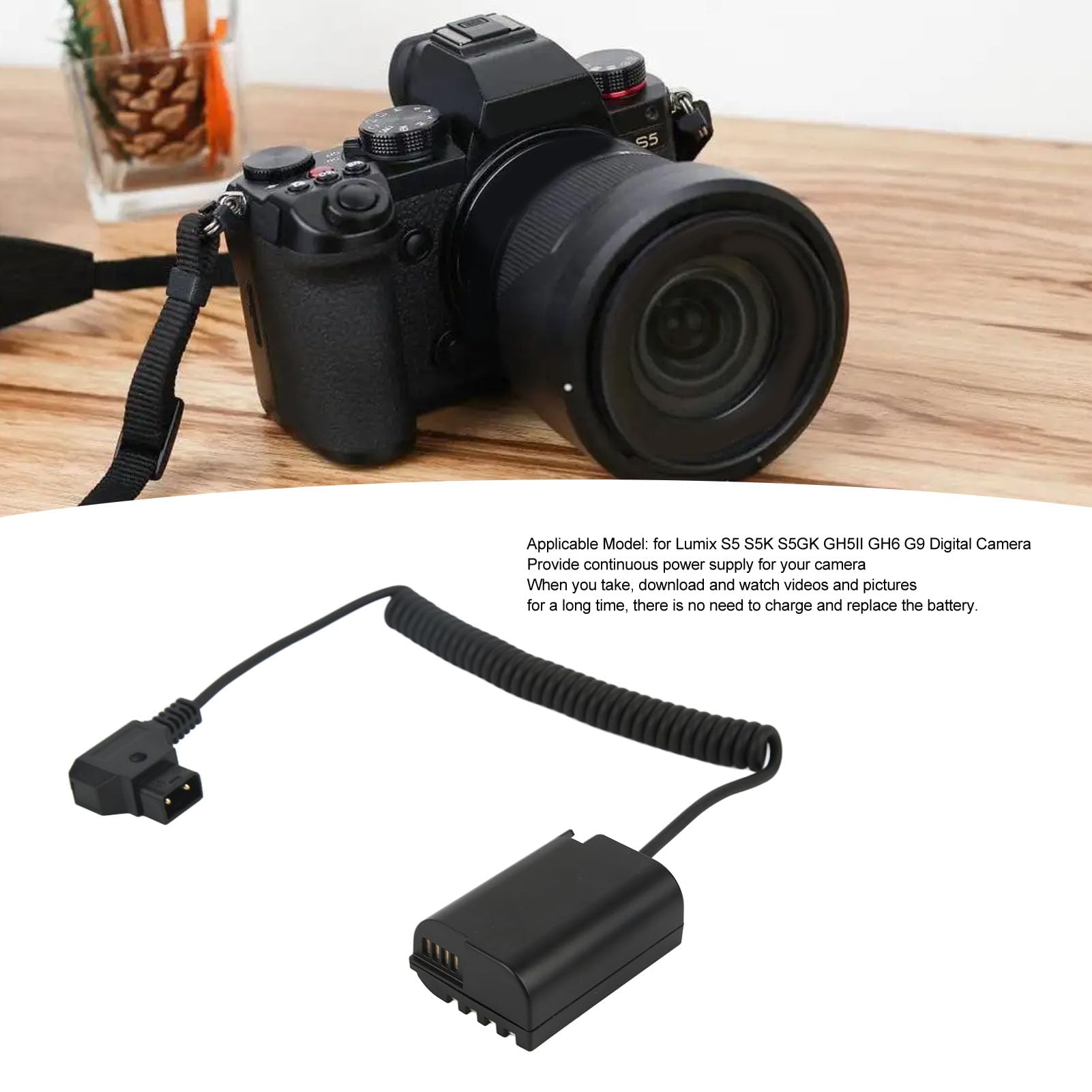 Amazon | Lumix 用 D Tap to DMW DCC17 ダミーバッテリー バッテリー 