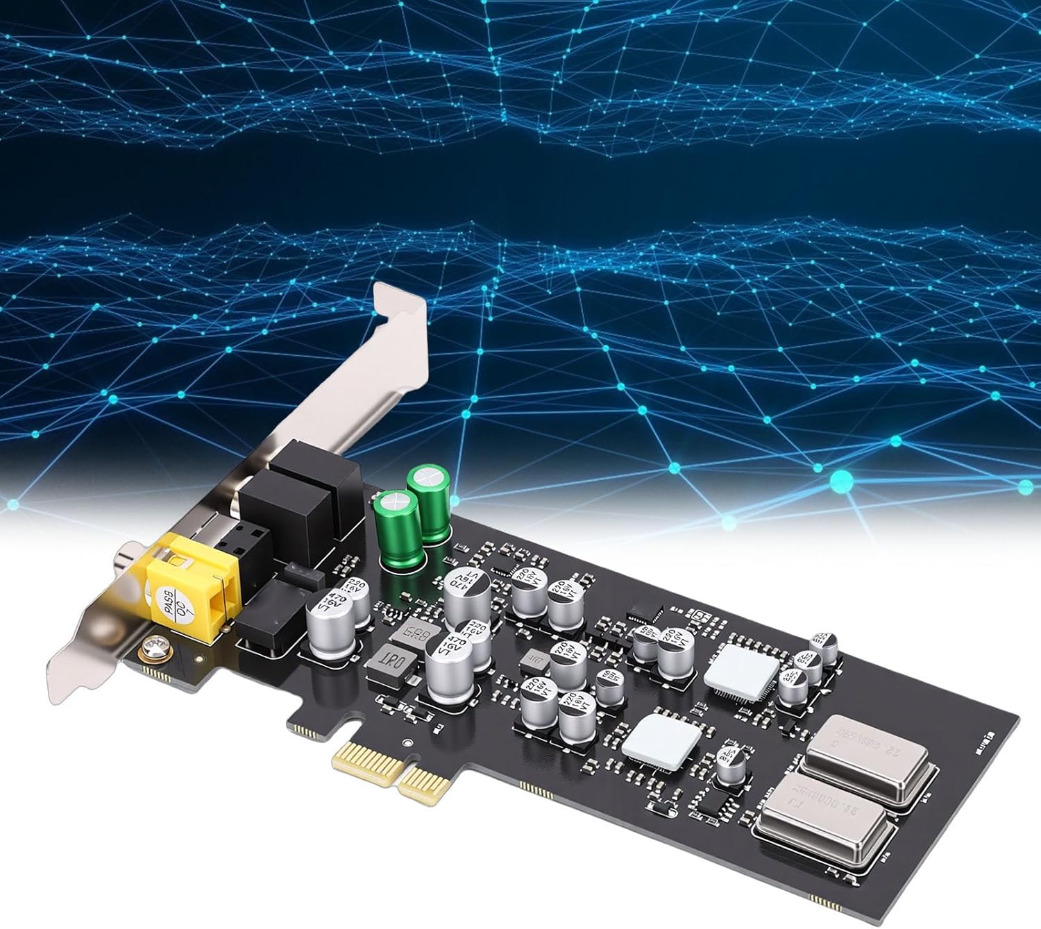 VBESTLIFE ST114 PCIE Sound Card, CM108AH Optical Fiber Coaxial Digital Sound Audio Professional HiFi Card