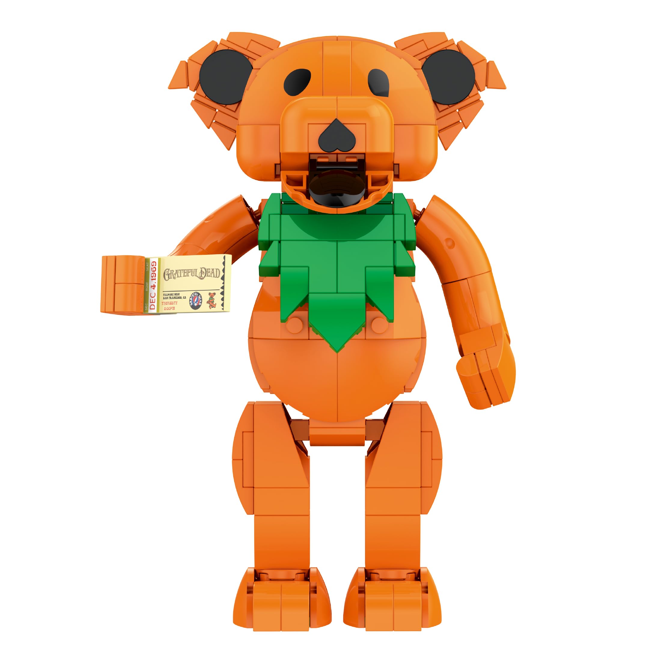 Amazon.com: Brickcraft Grateful Dead Ashburry Orange Dancing Bear