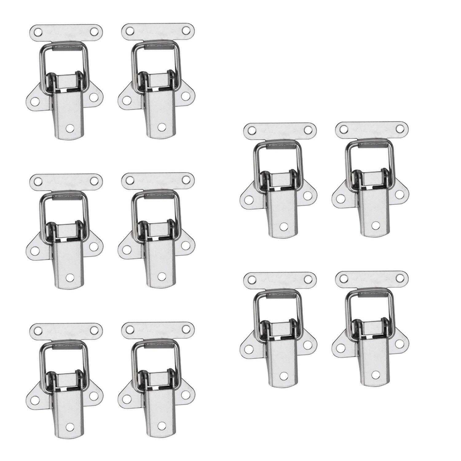 BE-TOOL Hasp Clasp, 8pcs Toggle Latch Hasp Butterfly Shape Stainless Durable Clasp for Case Box, Toolbox, Drawer, Cabinet, Chest Trunk