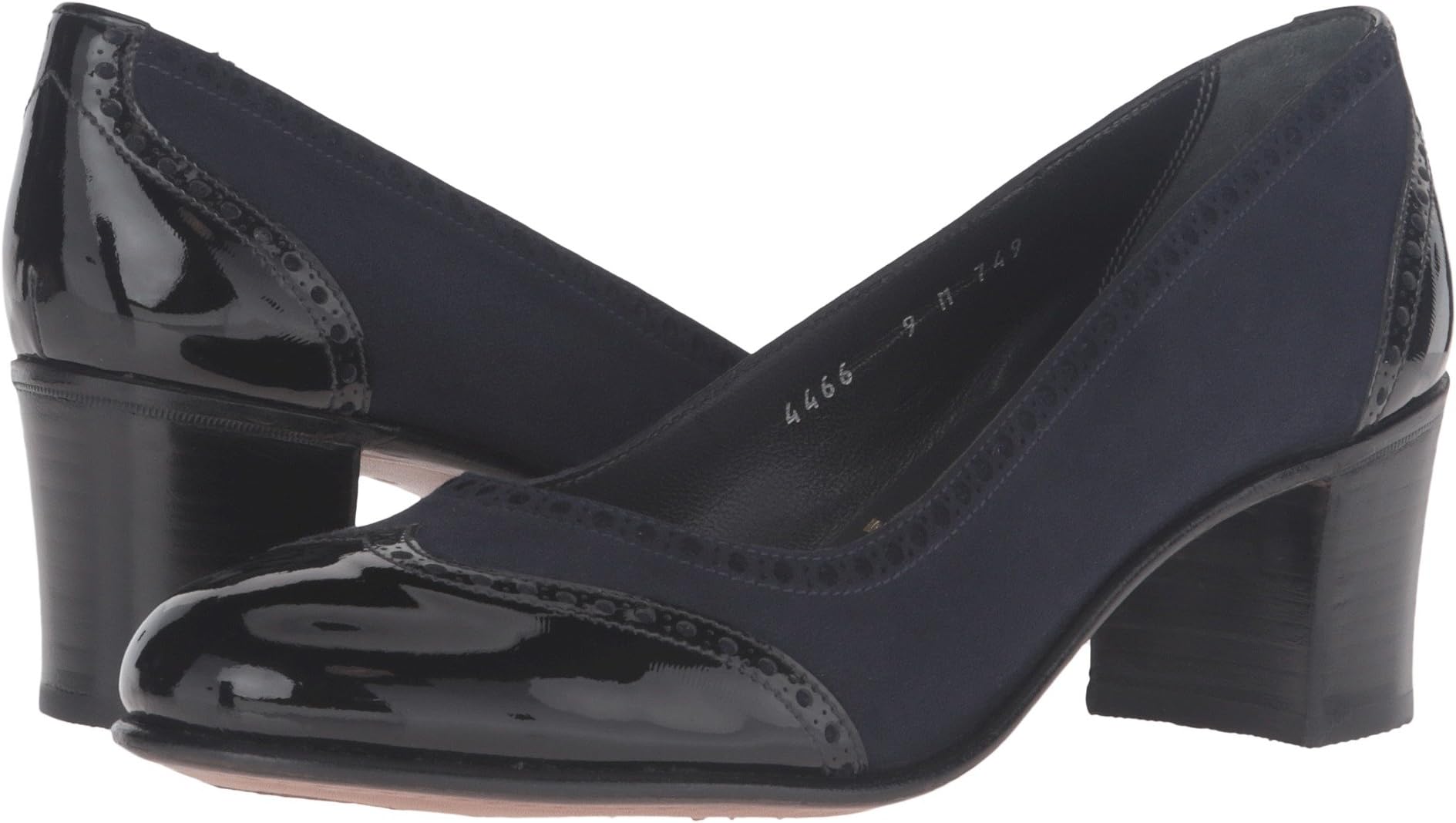 Chunky Wingtip w/ Patent Toe & Heel