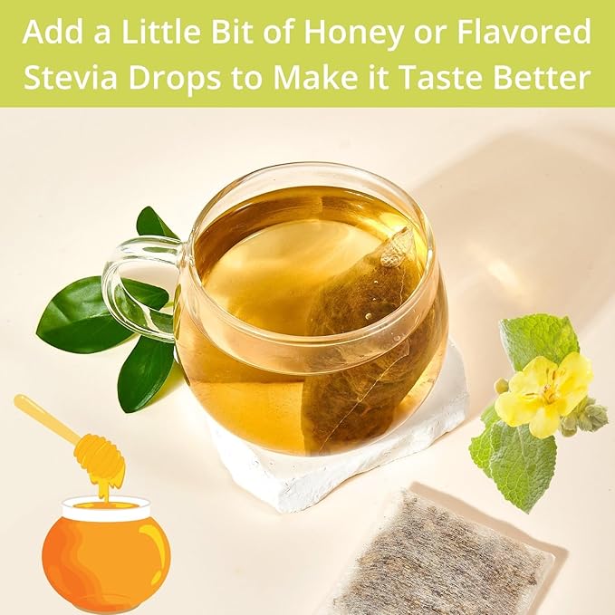 Té de Hojas de Gordolobo 60 Saquitos para Pulmones y Respiración miniatura 4