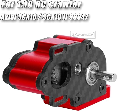 Miniatura 2 de Rcarmumb Caja de cambios de transmisión central Actualizaciones Parte para 110 RC Crawler car Axial SCX10 SCX10 ii 90047 Wraith, caja de cambios de
