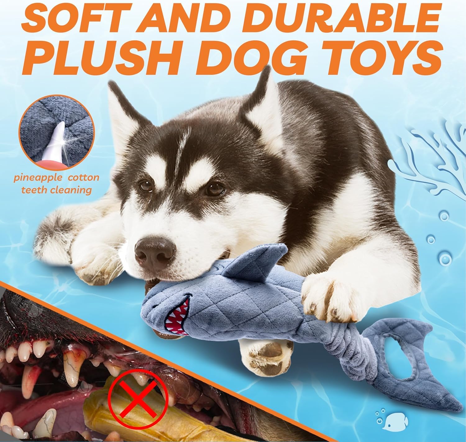 LEGEND SANDY Dog Toys for Aggressive Chewers Large Dog Toys to Keep Them Busy, Interactive Squeaky Pet Toys, Tug of War - Image 3
