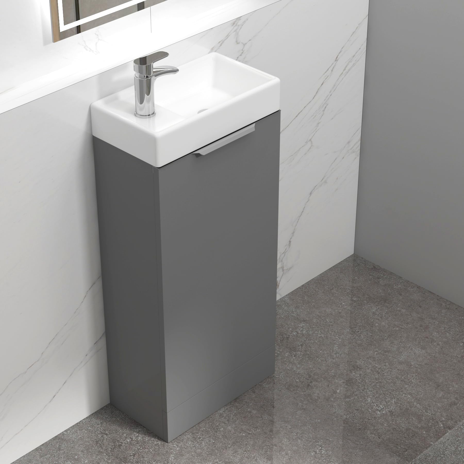 Royal Bathrooms 400mm Floor Standing Bathroom Vanity Unit With Basin - Image 4