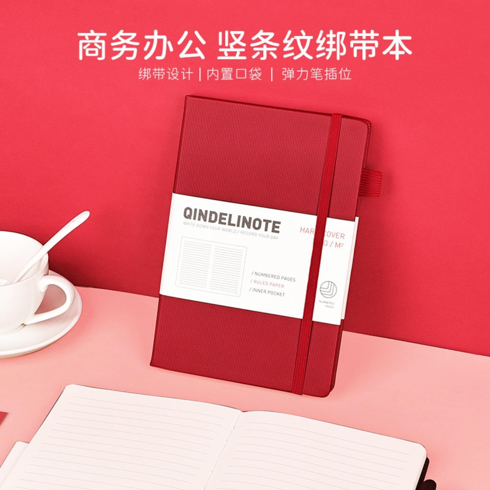 Amazon.co.jp: Joucien A5ハードレザーストラップメモ帳英語ノート