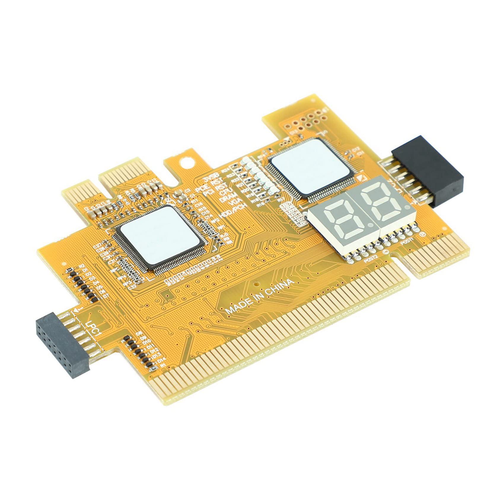 2X NarzęDzie do Wykrywania PCI-E LPC Wielofunkcyjna Karta Diagnostyczna Laptop Desktop Akcesoria Testowe Post WskaźNik LED Analizator Debugowania PłYty GłóWnej Komputera