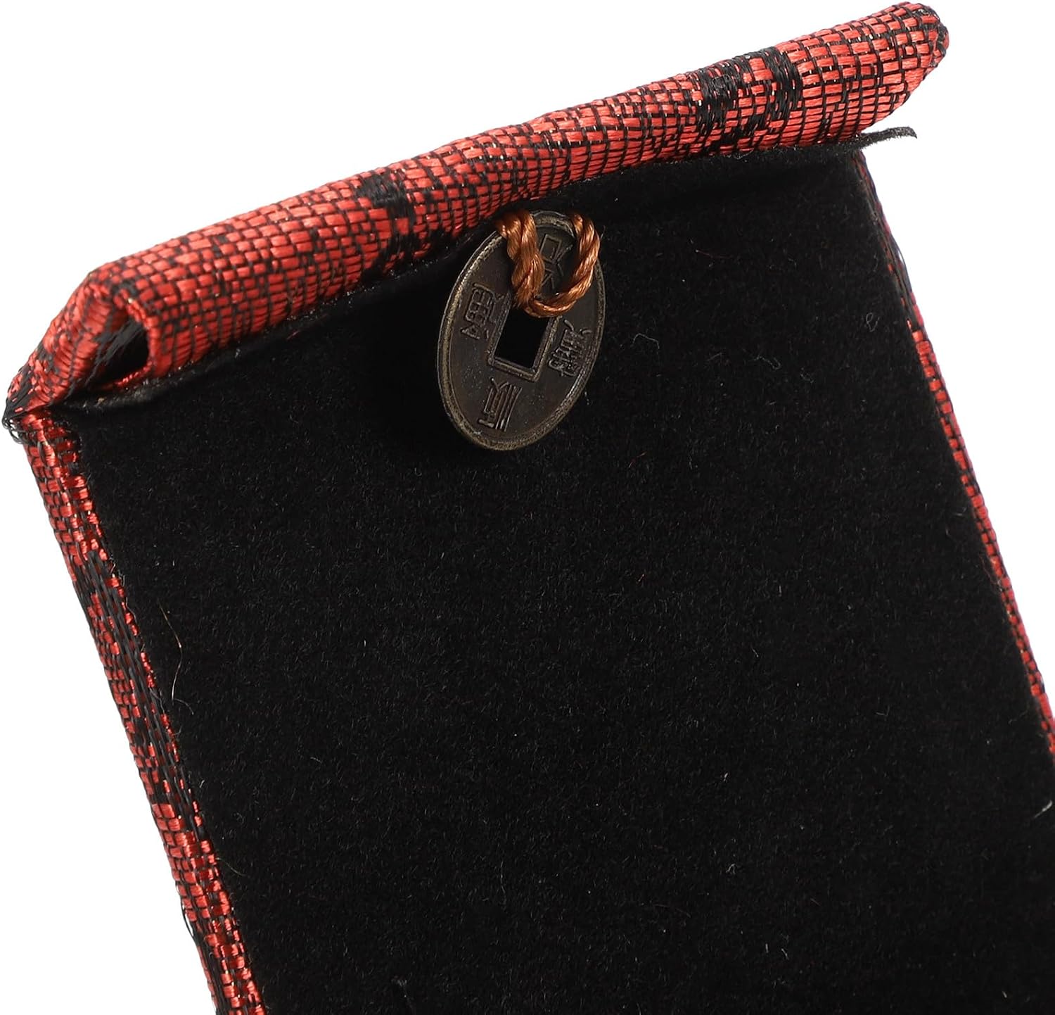SECFOU 4pcs Vintage Cloth Jewelry Box Set with Protective Lid image 3