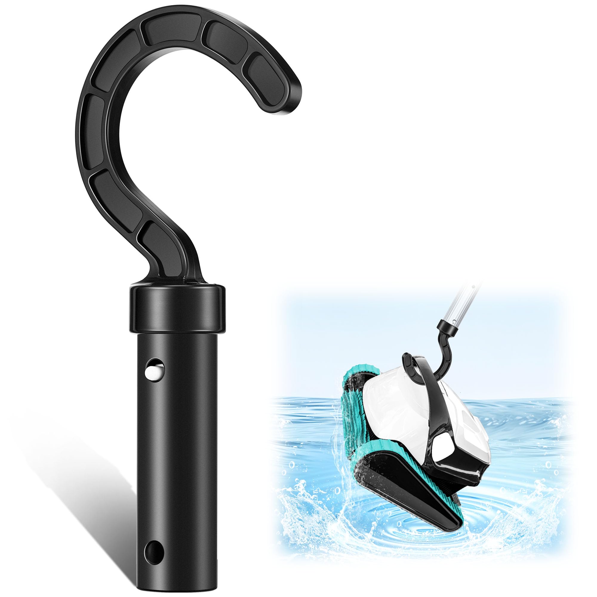 Dunkive Pool Hook for Robotic Pool Cleaner, Pool Hooks for Poles, Compatible with All Robotic Pool Vacuum Cleaner, Easily Recycle the Pool Robotic,
