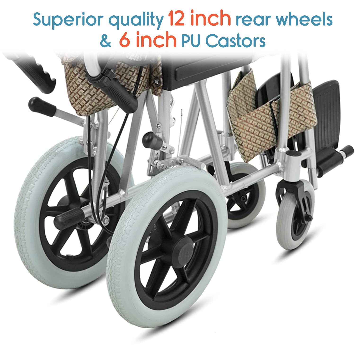 KosmoCare Elite Compact Lightweight Foldable Wheelchair