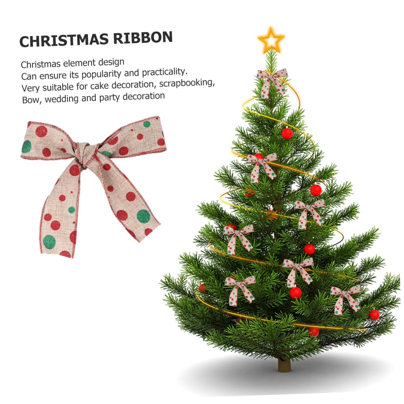 SHINEOFI 3 Pezzi Nastro Di Iuta Natalizio Nastri Per Avvolgere Tessuto Di Grandi Dimensioni Creazione Tela e Nastri Per La Lavorazione Nastro Natale Naturale Nozze Il Rosso Biancheria