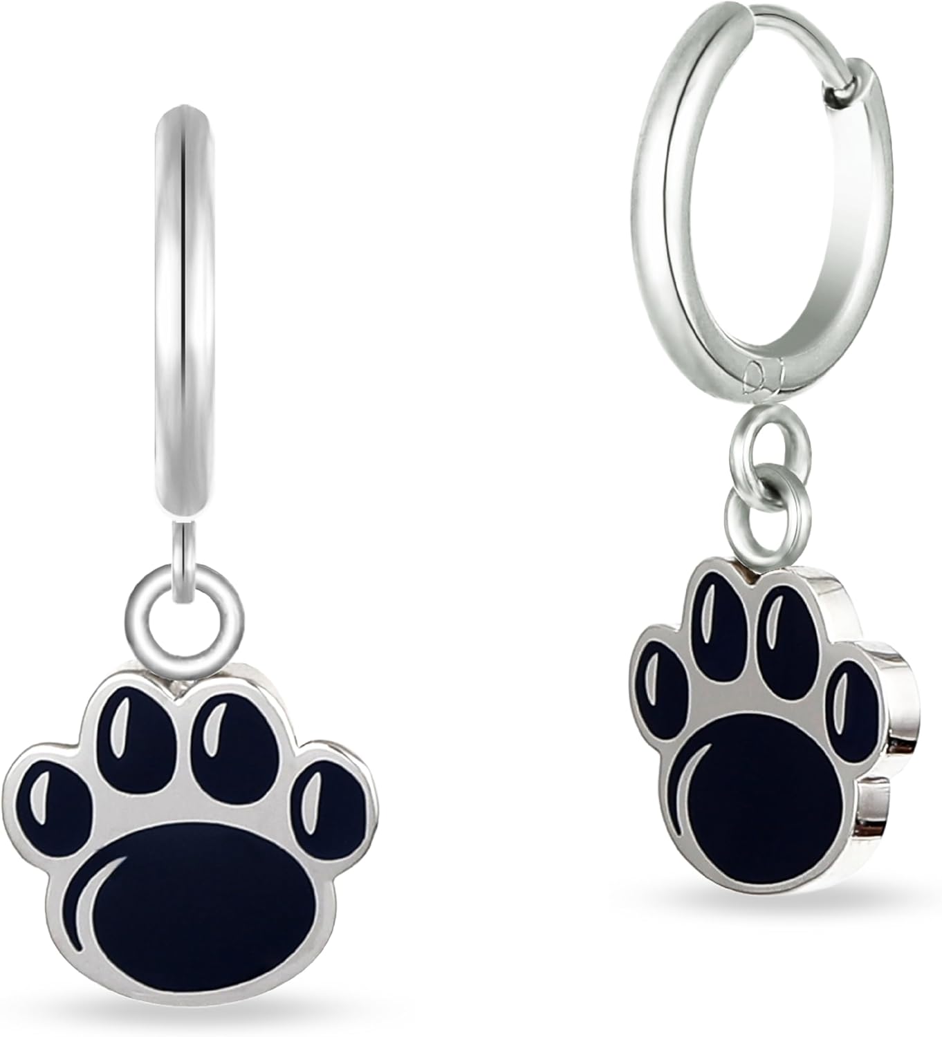 Stone Armory Earrings for Penn State University Jewelry Gifts for Women, Graduation – Stainless Steel Skin-Friendly Penn State Nittany Lions Earrings 18K Gold Finish Penn State Paw Hoops