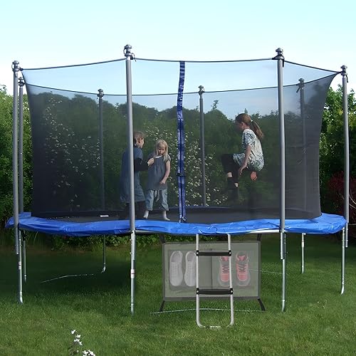 Miniatura 7 de Gardenature Escalera de trampolín, 2 escalones con escalón ancho, escalones de trampolín con bolsa de almacenamiento, accesorios de trampolín para