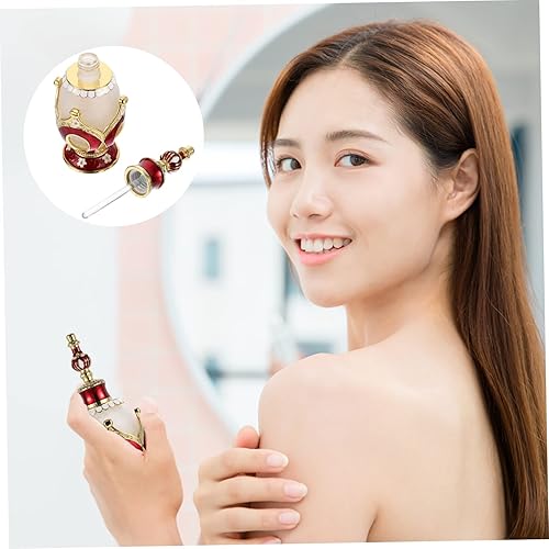 Miniatura 9 de Botella de perfume, botella de esencia, mini botella de spray de cristal árabe para mujeres, botella de perfume árabe, perfume de viaje para