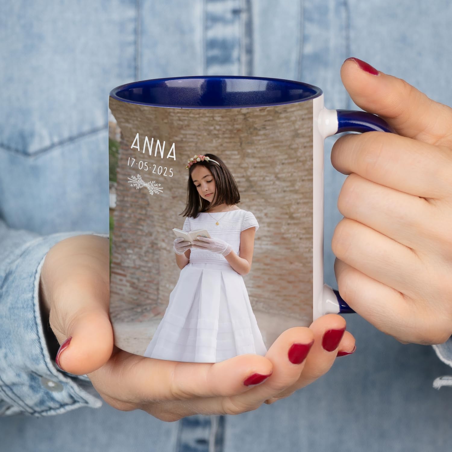Tazza Personalizzata Con Ippopotamo – Idea Regalo Con Nome E Messaggio, Ceramica Rosa, Unigift - 4