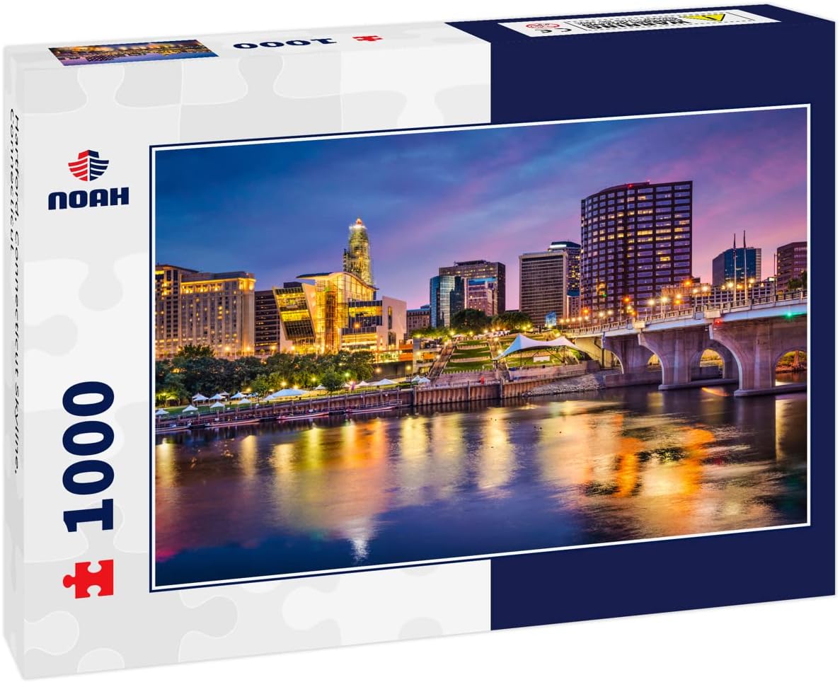 Noah Jigsaw Puzzle Hartford, Connecticut Skyline, Connecticut 1000 Pieces