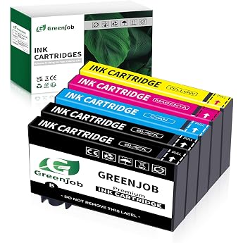 Compatible 405XL Multipack Compatible with Epson 405 XL Printer Cartridges for Workforce Pro WF-3820 WF-3825 WF-4820 WF-4825 WF-4830 WF-7830 2 Black 1 Cyan 1 Magenta 1 Yellow