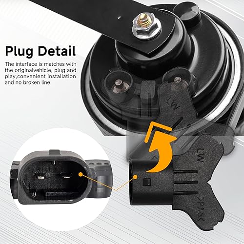 Vista 36 de FARBIN Bocina de coche compatible con Toyota/Lexus/Subaru 12V Bocinas automáticas impermeables con 1 a 2 tapones de bocina para Toyota