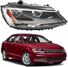 LABLT Passenger Side Headlight Assembly Replacement for Jetta 2011-2018 Halogen Model Right Side Headlamps Replacement for VW2503146