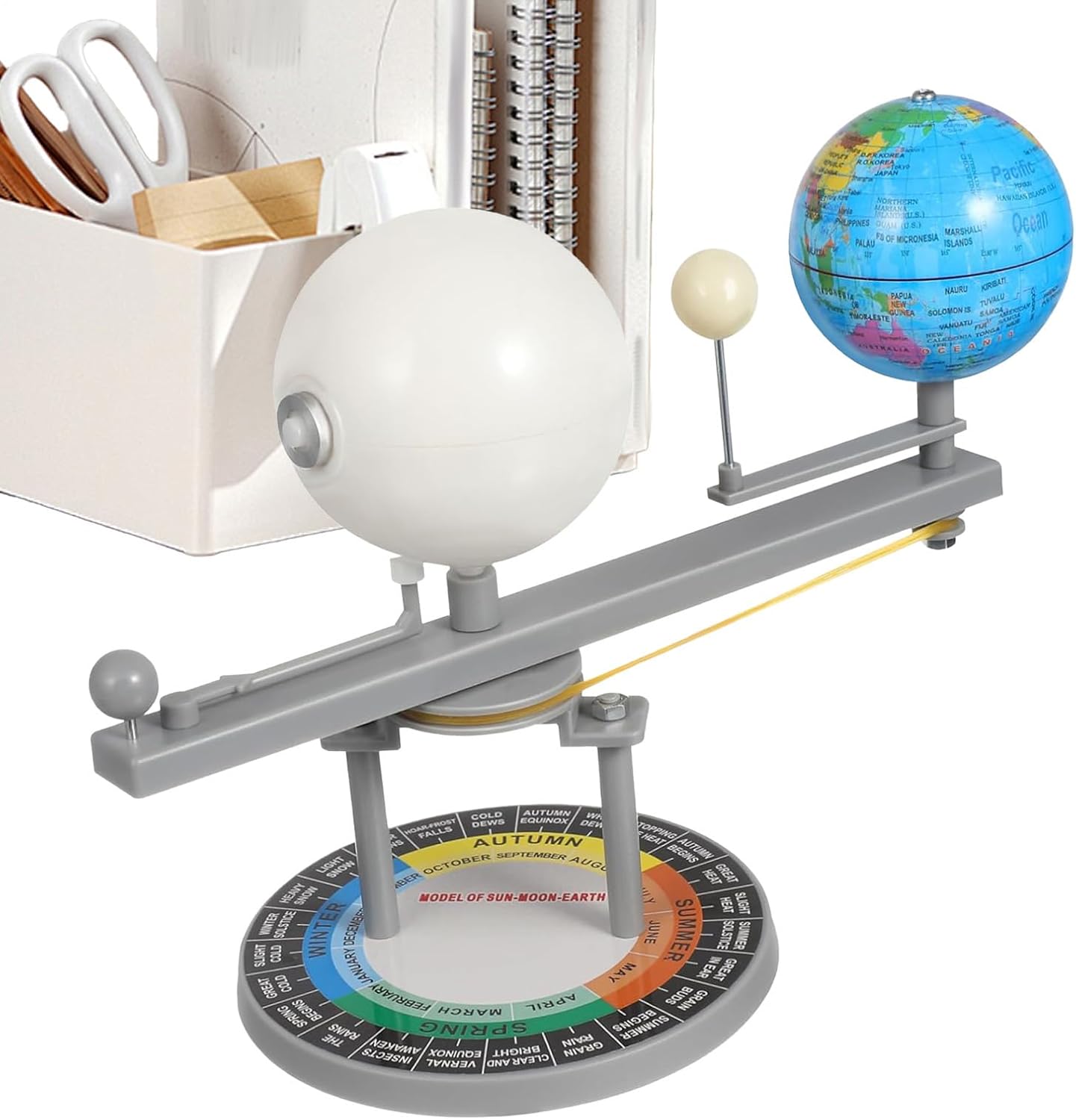 Sun Earth Moon Orbital Model – Solar System Globe Model Toy | Planet Toys Teaching Tool,astronomy Orbital Modell,planet Teaching,Astronomical Science Educational Kits For Students