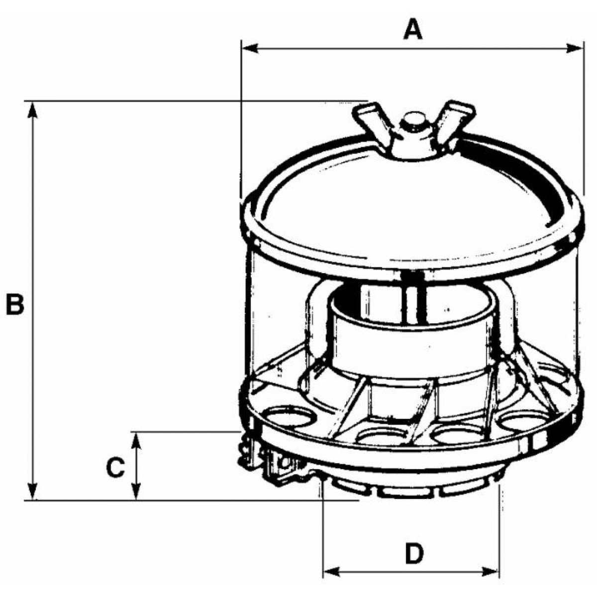 Cyclone pré-filtre adaptable ø 96 mm de Ama