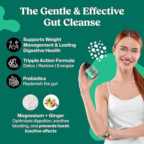 Miniatura 2 de ColonBroom Limpieza de colon y desintoxicación de 15 días para perder peso con probióticos y magnesio para apoyar la digestión, reducir la hinchazón