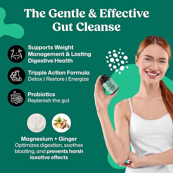 ColonBroom 15 Day GLP-1 Colon Cleanse & Detox, Probiotics & Magnesium