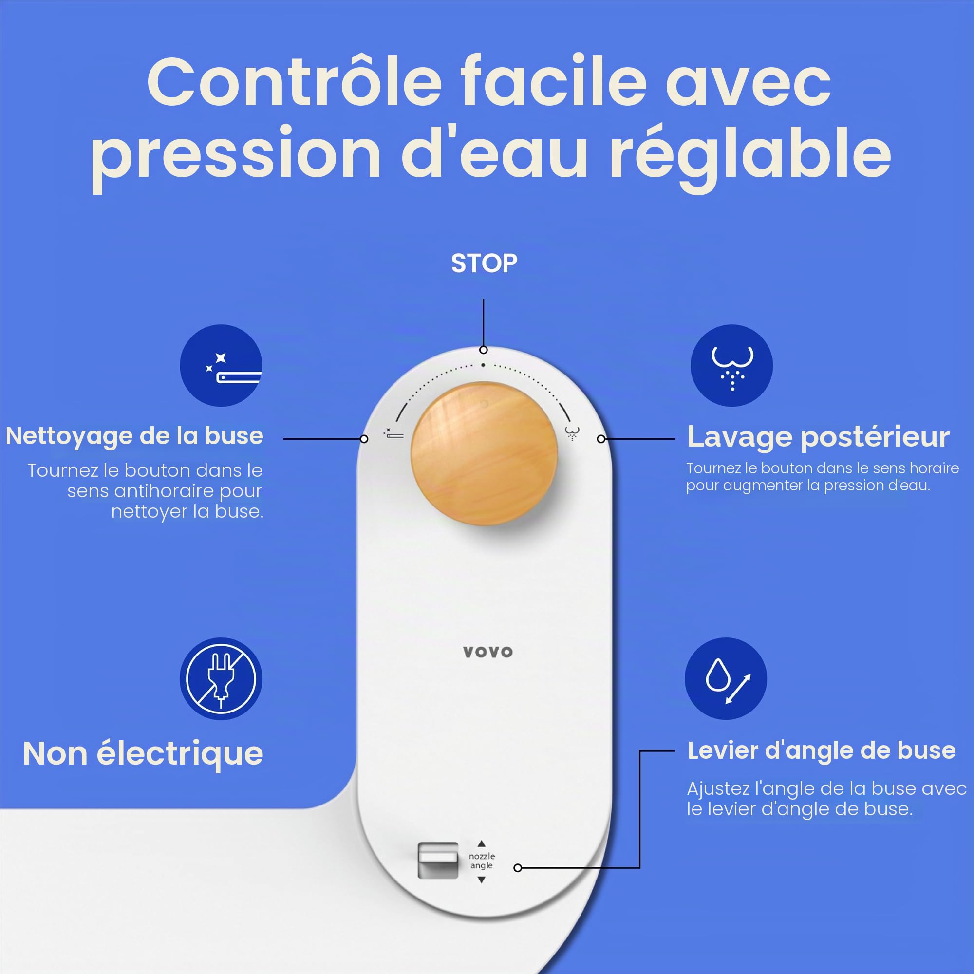 Siège de bidet non électrique Basic 9