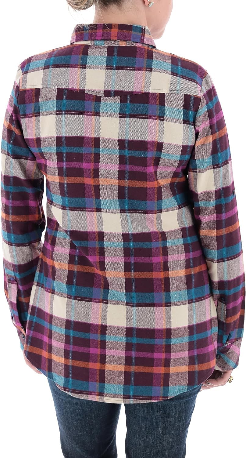 Legendary Whitetails Womens Stockyards Plaid Flannel Shirt - Image 4