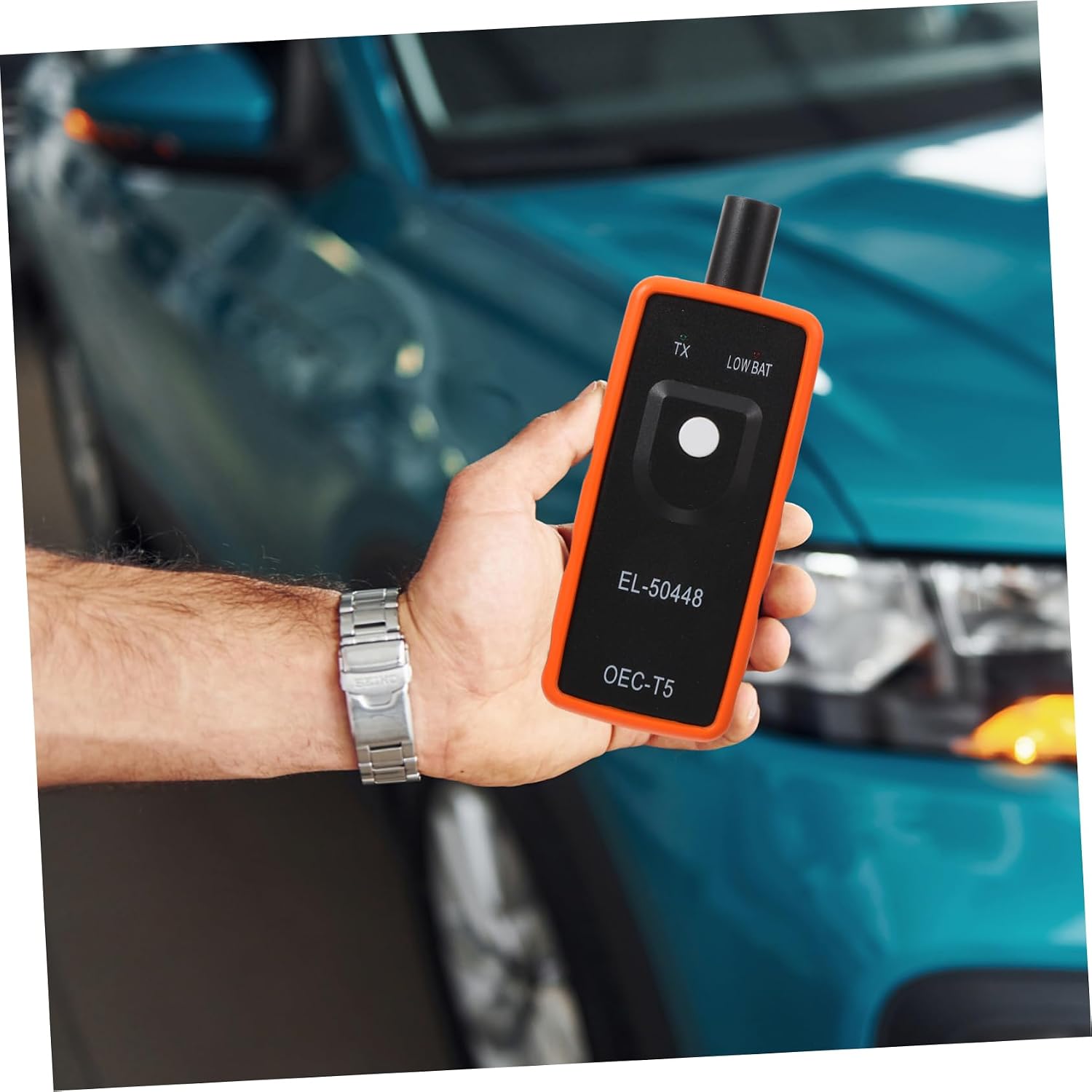 Amosfun Automotive Tire Pressure Monitor Sensor Tool Easy Reset Activation for Tire Pressure Monitoring Lightweight Durable Design Essential for Road Trips Weather Conditions