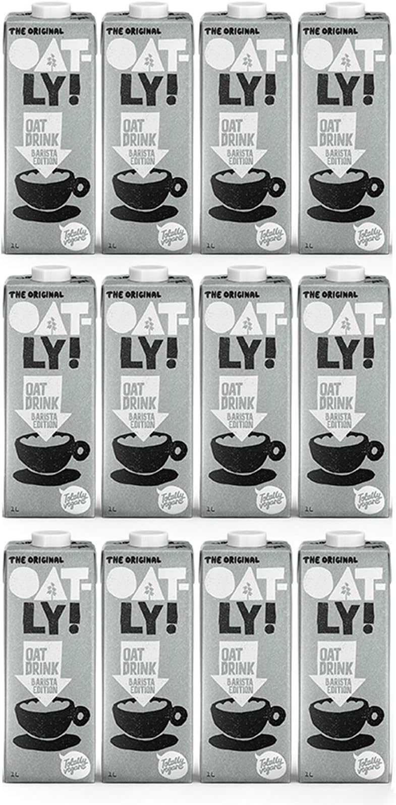 Oat Drink Barista Edition Long Life Bundle - 1 Litre (12 Pack) – Totally Vegan – Dairy Free Oat Milk