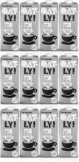 Oatly Oat Drink Barista Edition Long Life Bundle - 1 Litre (12 Pack) – Totally Vegan – Dairy Free Oat Milk